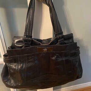 BCBGMAXAZRIA Black Leather Bag